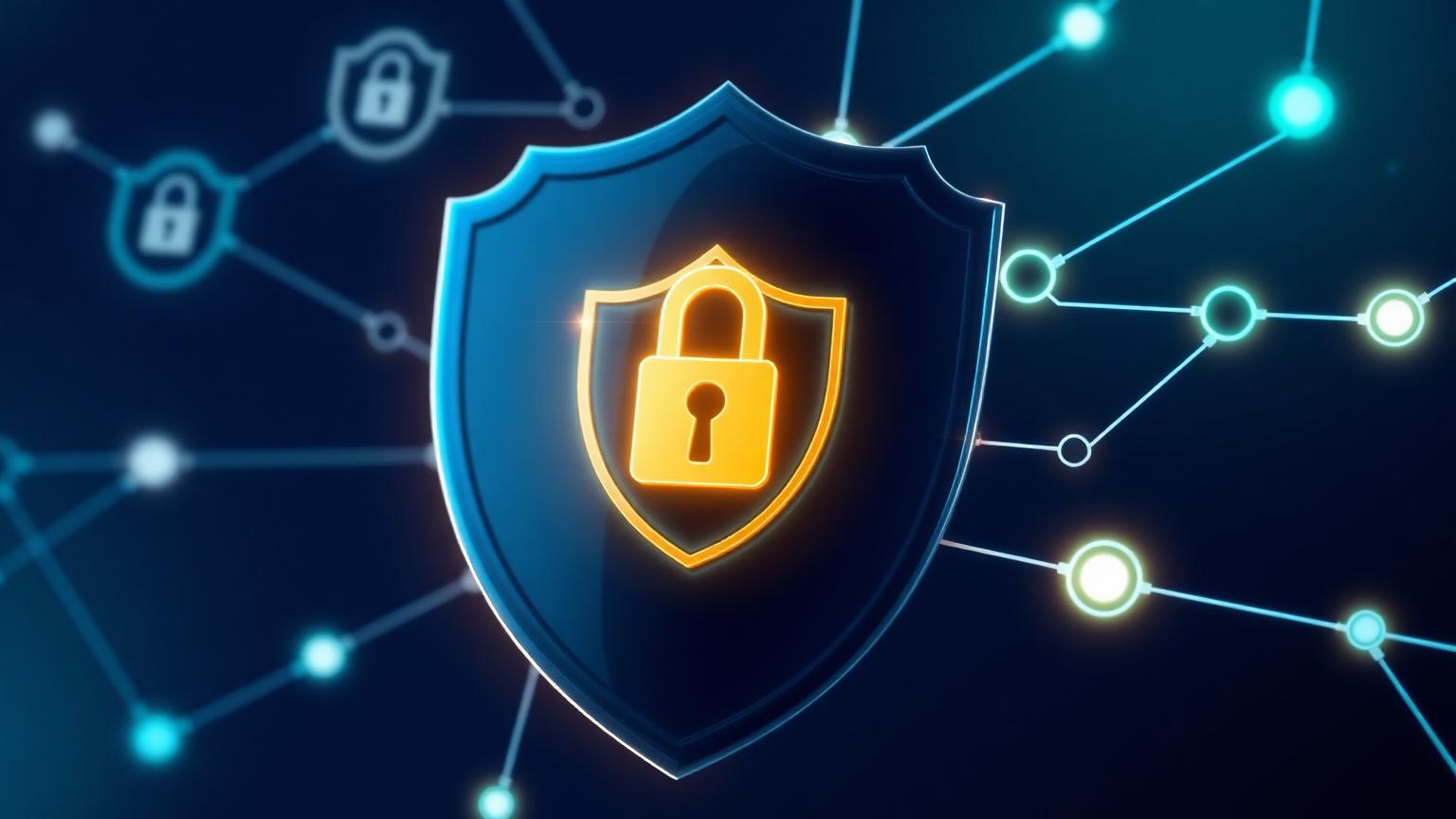Cybersecurity shield representing VPN protection for IPTV streaming